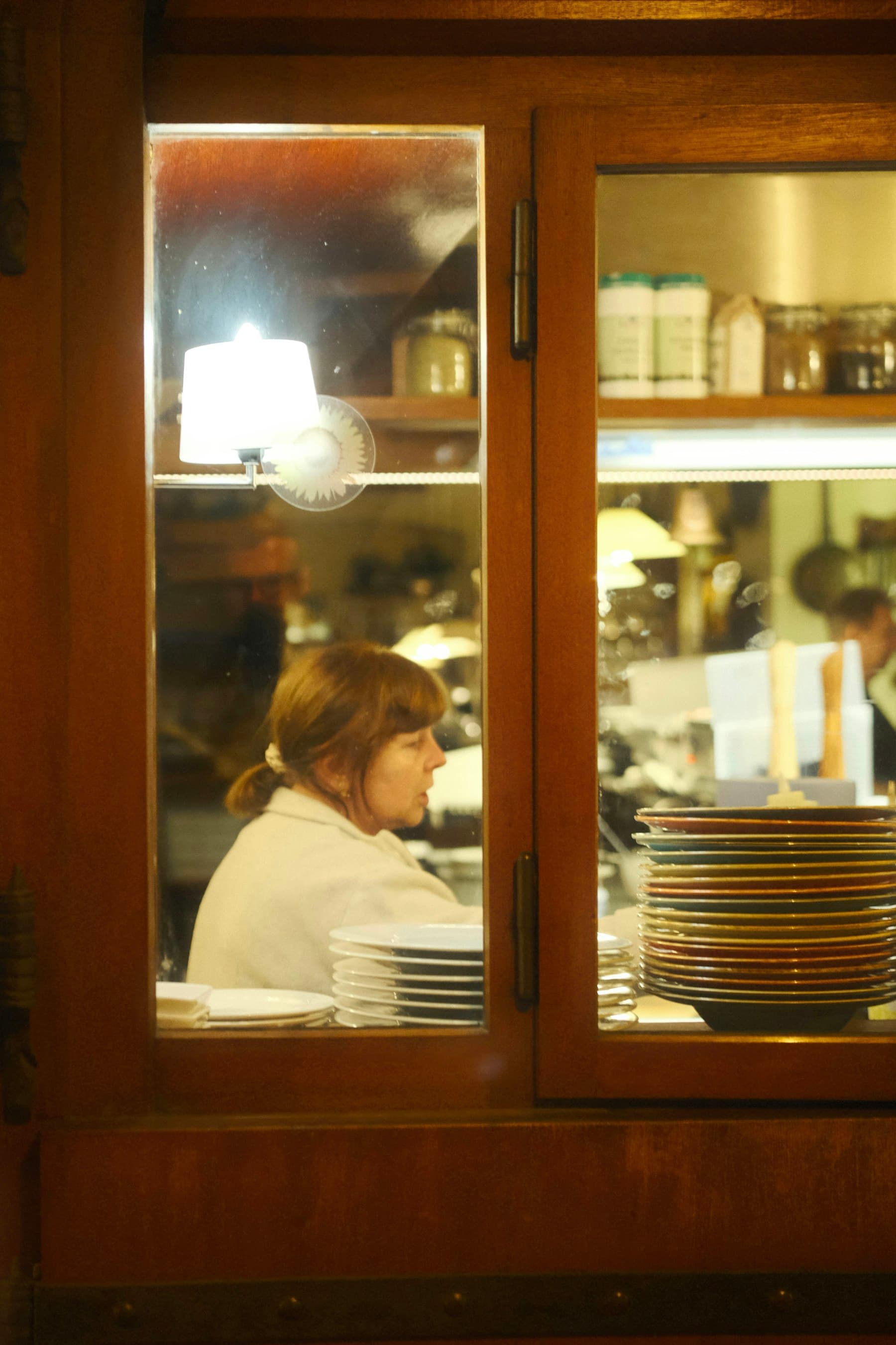 Restaurant professional working in a commercial kitchen